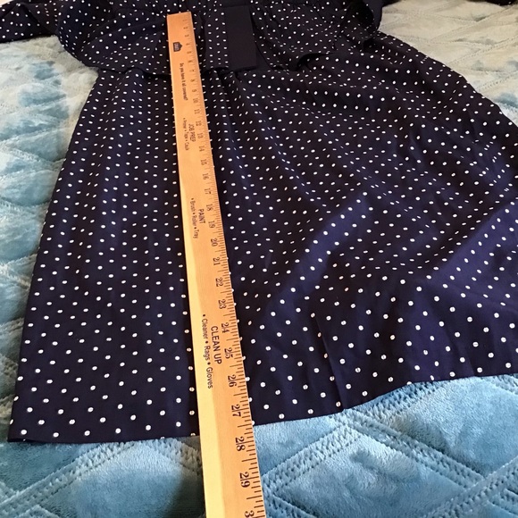 Dress 14 Dark Navy & White Dots MIDI, NWT - Picture 9 of 12